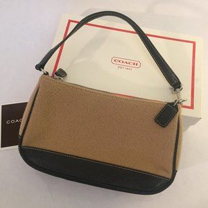 COACH Tan Baguette Small Leather Handbag
